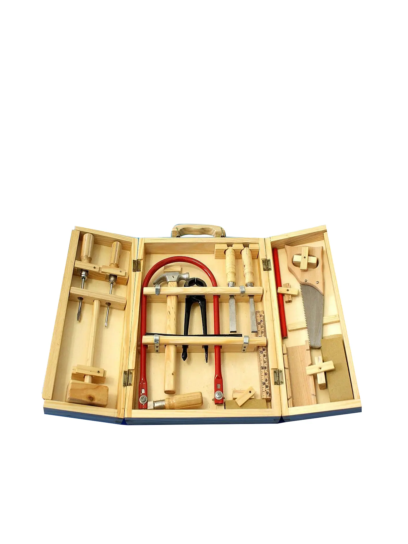 TOYTOYTOY | Holz Werkzeugkasten mit Laubsäge & Co | 